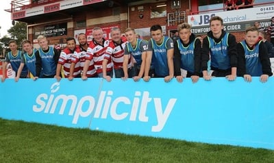 Simplicity and Gloucester Rugby unveil key sponsorship deal